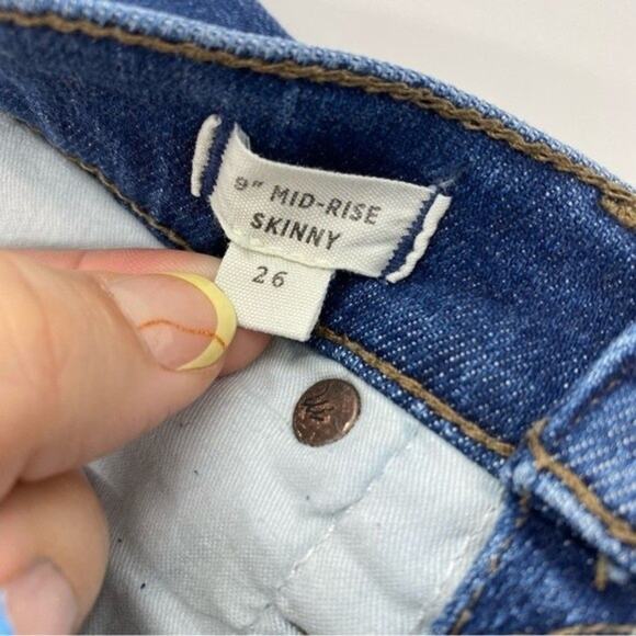Madewell 9" Mid-Rise Skinny Jeans in Blayton Wash: TENCEL™ Denim Edition New - Picture 7 of 8